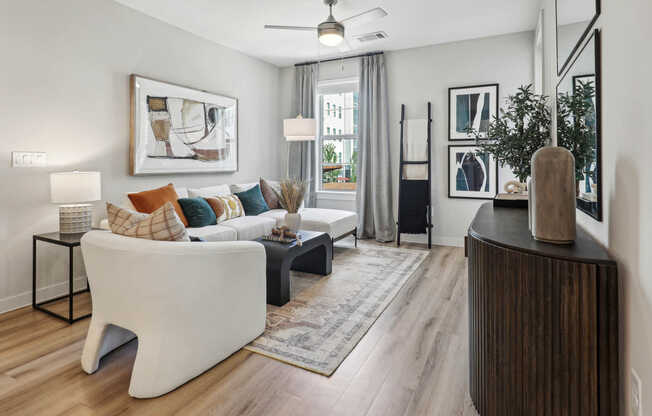 Living Room with Hard Surface Flooring