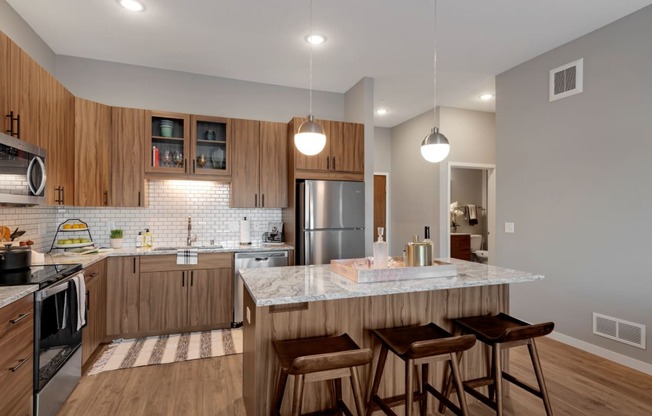 Modern Kitchen - Nuvelo at Parkside Apartments