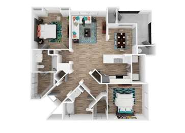 2 beds, 2 baths, 1,184 sqft, $1,814