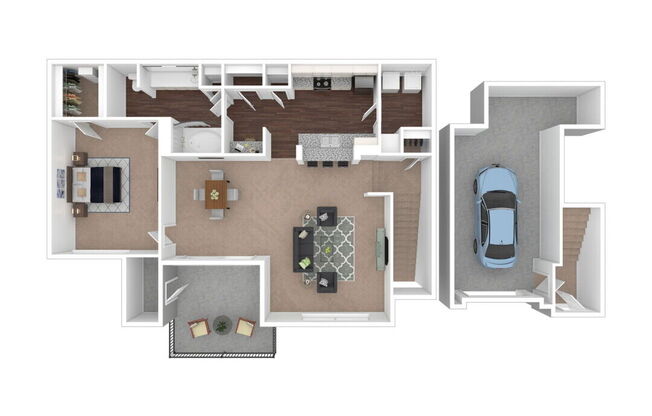 1 bed, 1 bath, 809 sqft, $1,721