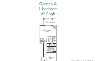 1 bed, 1 bath, 687 sqft, $1,425, Unit 1407.5CH