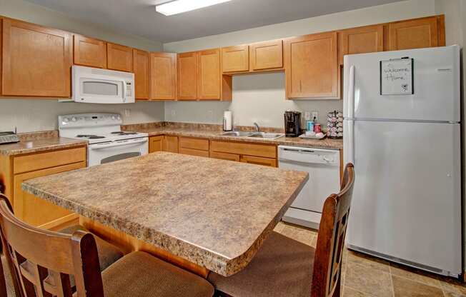 Kitchen at Roosevelt East Apartment Homes Apartment for rent Williston, ND