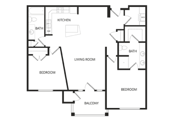 2 beds, 2 baths, 1,199 sqft, $1,910
