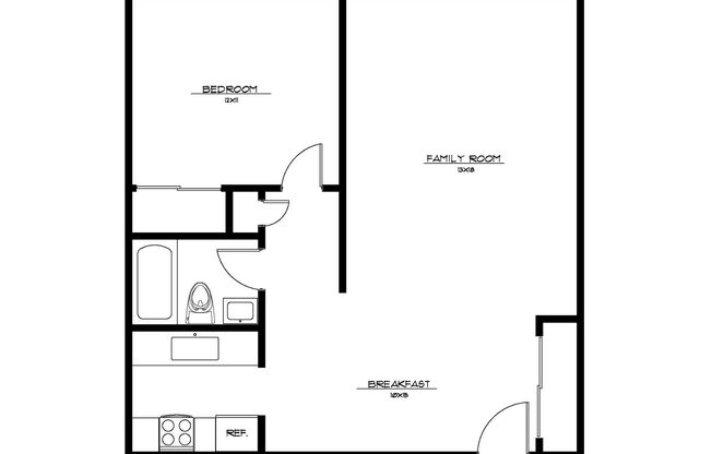 1 bed, 1 bath, 742 sqft, $825