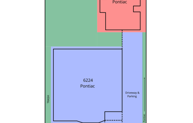 4 beds, 2 baths, $6,150, Unit 6226 Pontiac St