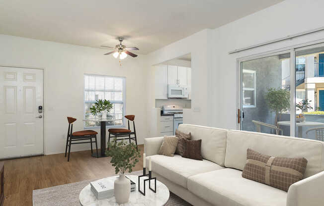 Living Room with Hard Surface Flooring