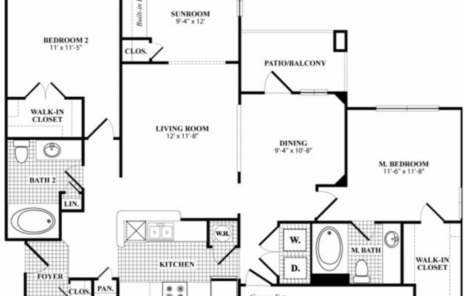 1 bed, 1 bath, 962 sqft, $1,785