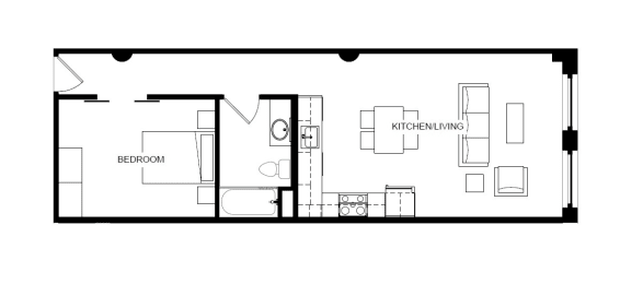 1 bed, 1 bath, 659 sqft, $1,295