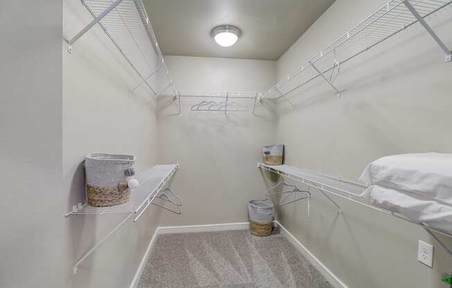 our spacious closets are stocked with towels and bedding for you to use our