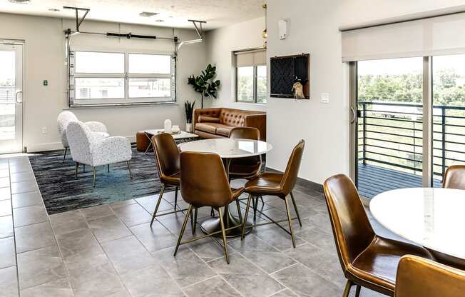Luxury community room at Edge 204 in Omaha, NE