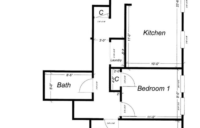 2 beds, 1 bath, 750 sqft, $2,199, Unit 5641 Hobart St. #B5