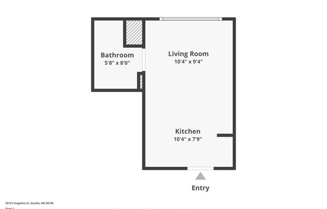 Studio, 1 bath, 252 sqft, $1,250, Unit 502