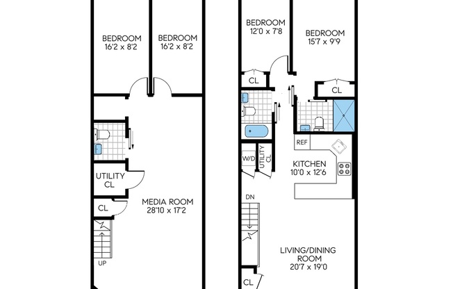 4 beds, 3 baths, 2,200 sqft, $12,000, Unit GARDEN