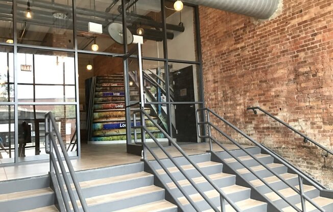 Entry to our building at Carriage House Lofts, Illinois, 60605