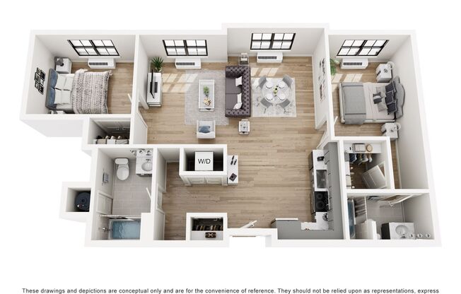 2 beds, 2 baths, 926 sqft, $3,195, Unit 218A