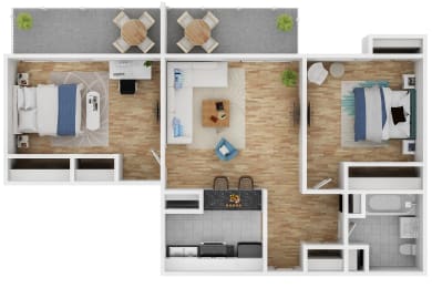 2 beds, 1 bath, 926 sqft, $1,981