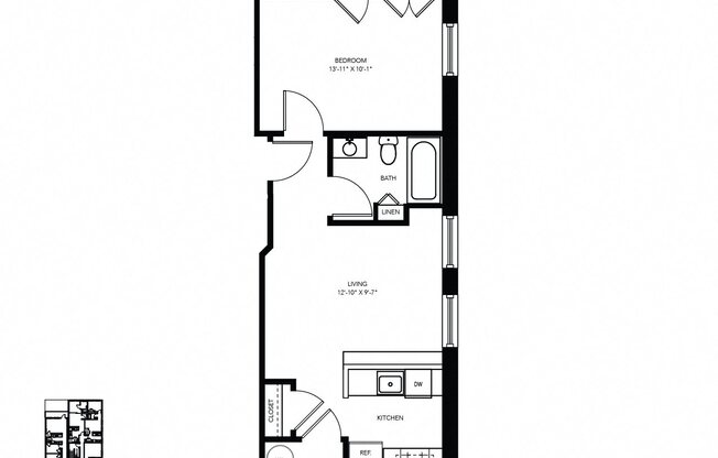 1 bed, 1 bath, 789 sqft, $1,207