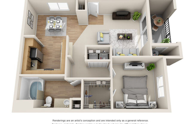 1 bed, 1 bath, 808 sqft, $2,875