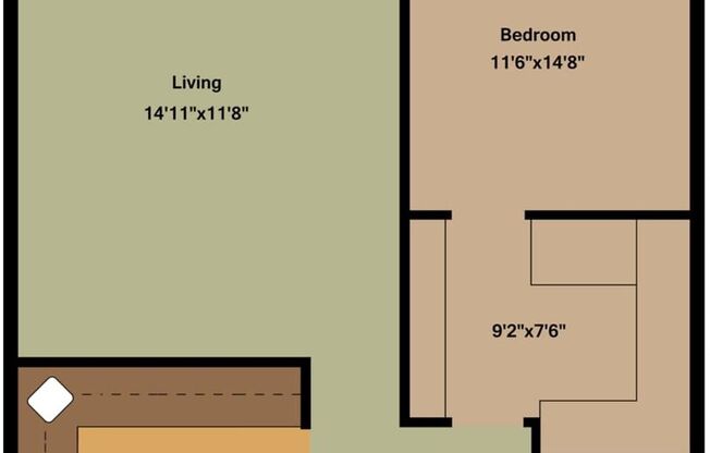 1 bed, 1 bath, 700 sqft, $1,927, Unit 4220.303