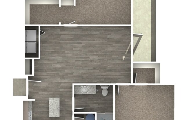 2 beds, 2 baths, 1,070 sqft, $1,650