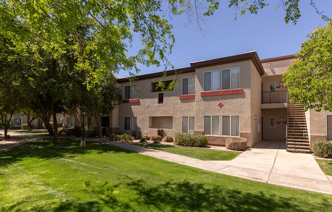 Green Spaces With Mature Trees at Canyon Ridge Apartments, Surprise, 85378