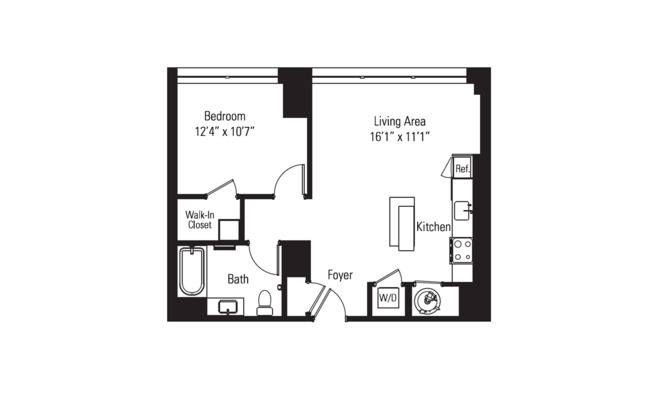 1 bed, 1 bath, 623 sqft, $2,095, Unit 28-101