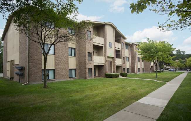 Woodland Villa Apartments building exterior in Westland