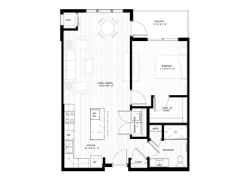 1 bed, 1 bath, 715 sqft, $1,635