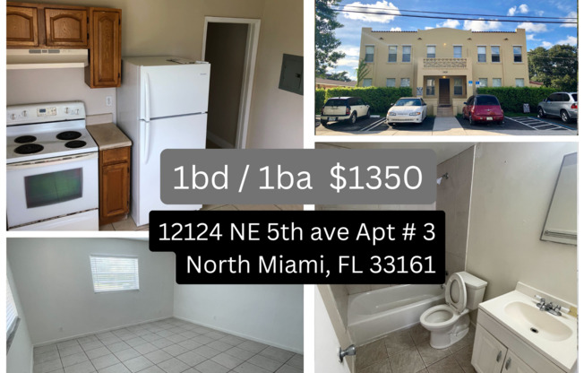 1 bed, 1 bath, $1,350, Unit Apt # 3