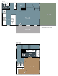 1 bed, 1.5 baths, 825 sqft, $1,553