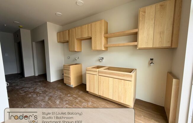 Studio, 1 bath, 499 sqft, $1,595, Unit 202