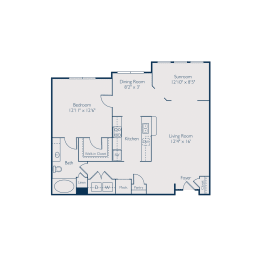 1 bed, 1 bath, 985 sqft, $1,840