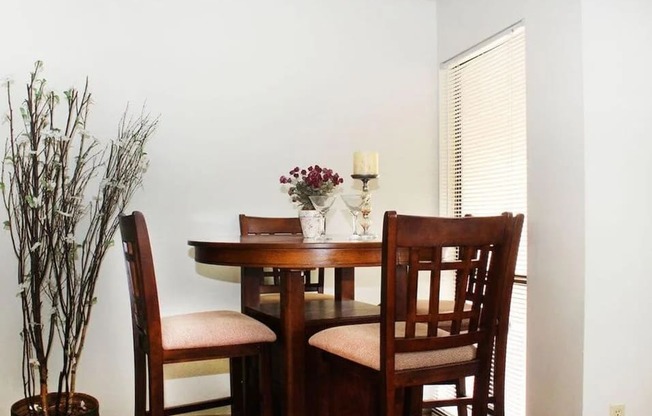 dining area in apartment unit