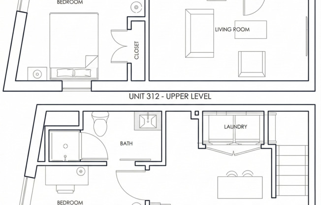 2 beds, 2 baths, 800 sqft, $1,445, Unit 312 - A