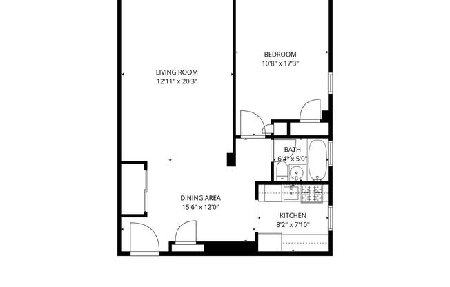 1 bed, 1 bath, 742 sqft, $4,700, Unit 10C