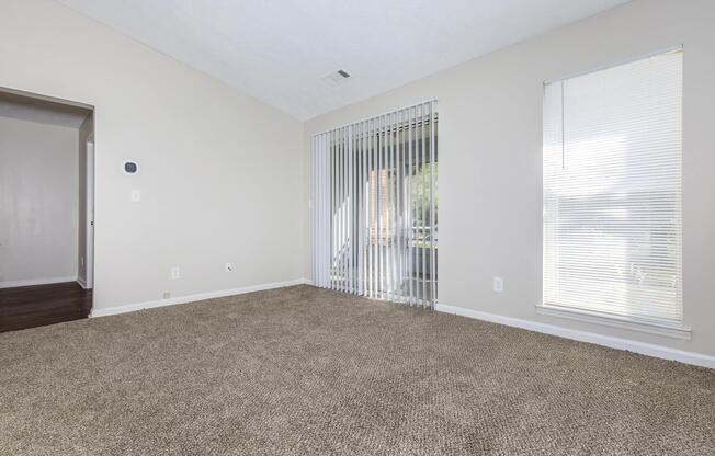 a double door in a room