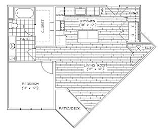 1 bed, 1 bath, 804 sqft, $1,525