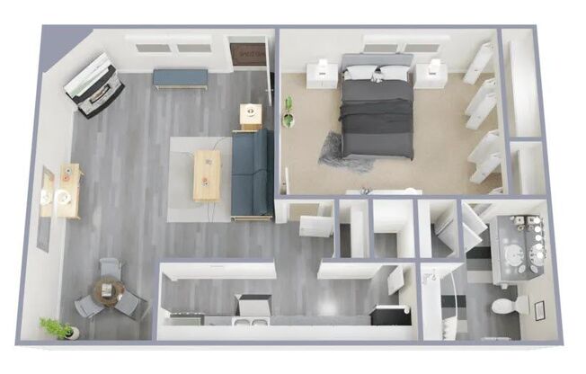 1 bed, 1 bath, 651 sqft, $1,255