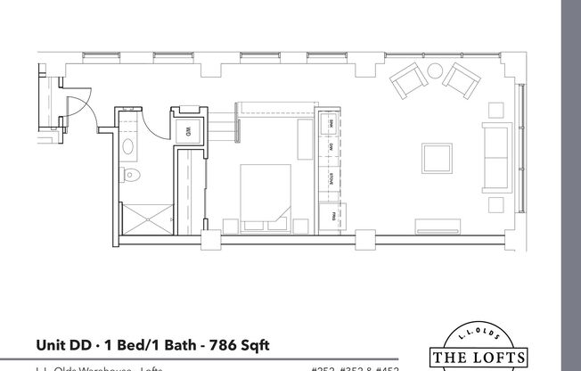 1 bed, 1 bath, 786 sqft, $2,220, Unit 252