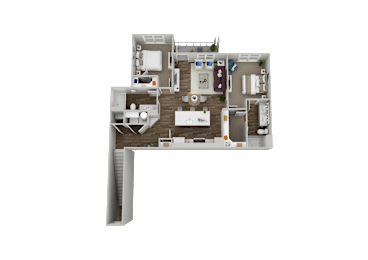 2 beds, 2 baths, 1,220 sqft, $2,225