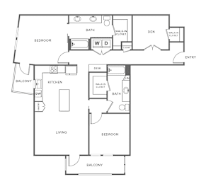2 beds, 2 baths, 1,518 sqft, $4,000