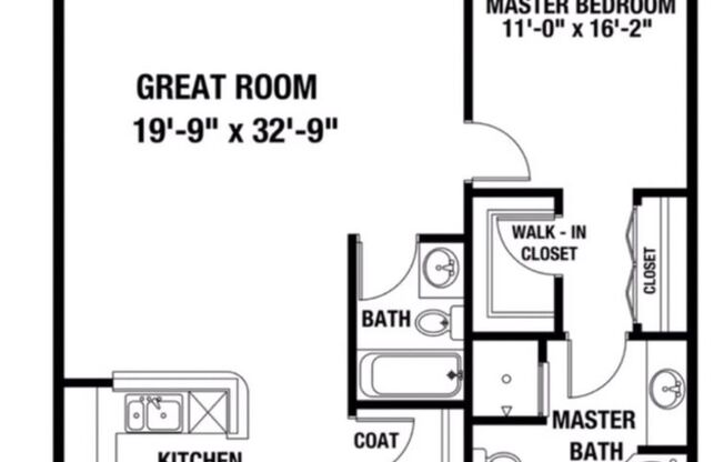 1 bed, 2 baths, 1,351 sqft, $2,250, Unit 518