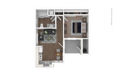 1 bed, 1 bath, 562 sqft, $1,262