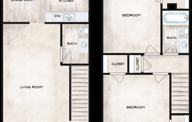 2 beds, 1.5 baths, 900 sqft, $1,155