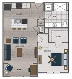 1 bed, 1 bath, 760 sqft, $1,510