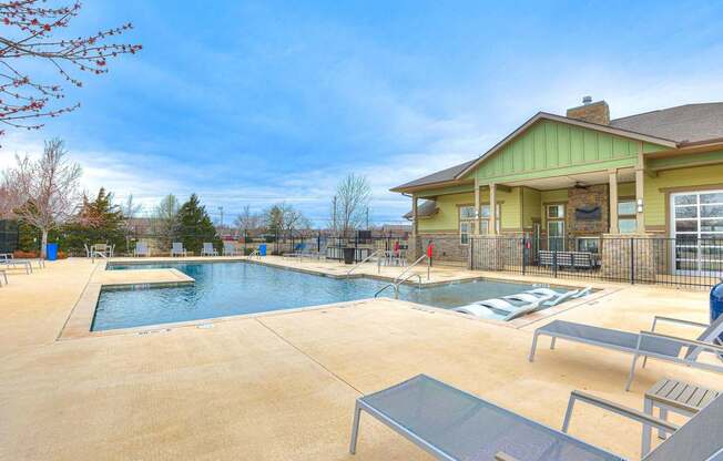 the swimming pool at our apartments