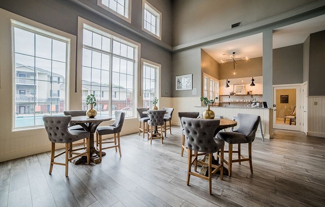 Clubhouse With Expansive Windows at Champion Farms Apartments, Louisville, KY