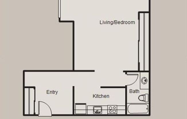 Studio, 1 bath, 550 sqft, $1,359, Unit A209