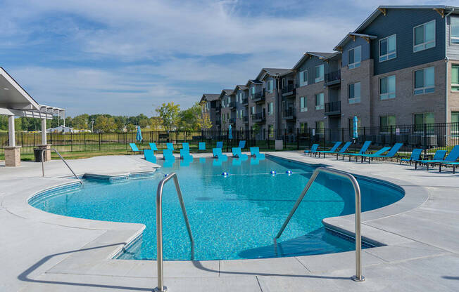 Sparkling Pool at Sterling Prairie Trail North in Ankeny, IA