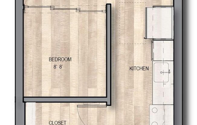 1 bed, 1 bath, 552 sqft, $2,205, Unit Unit 709